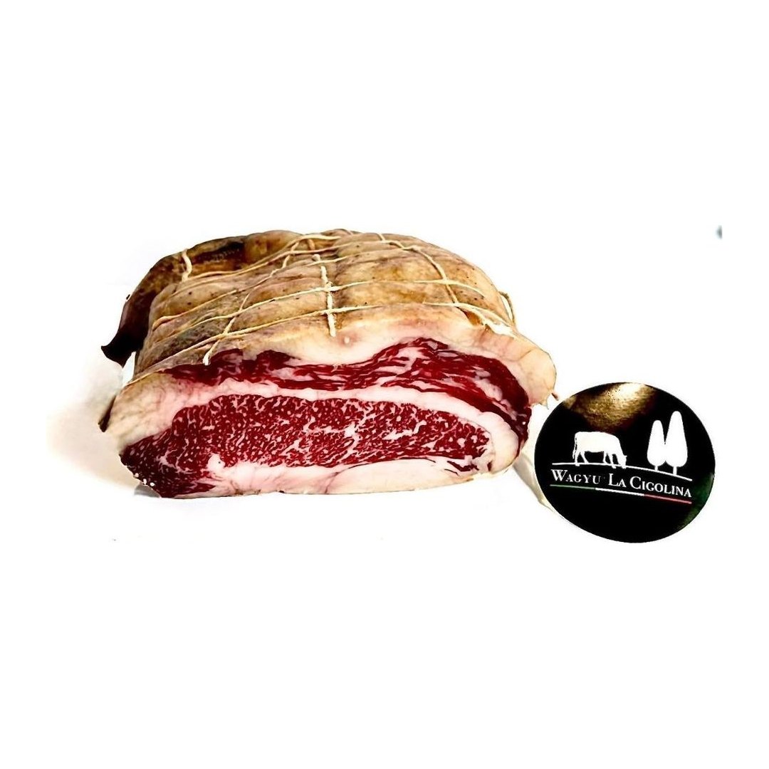 Pancetta di Wagyu La Cigolina marezzata stagionata, confezione 1 kg, carne premium italiana