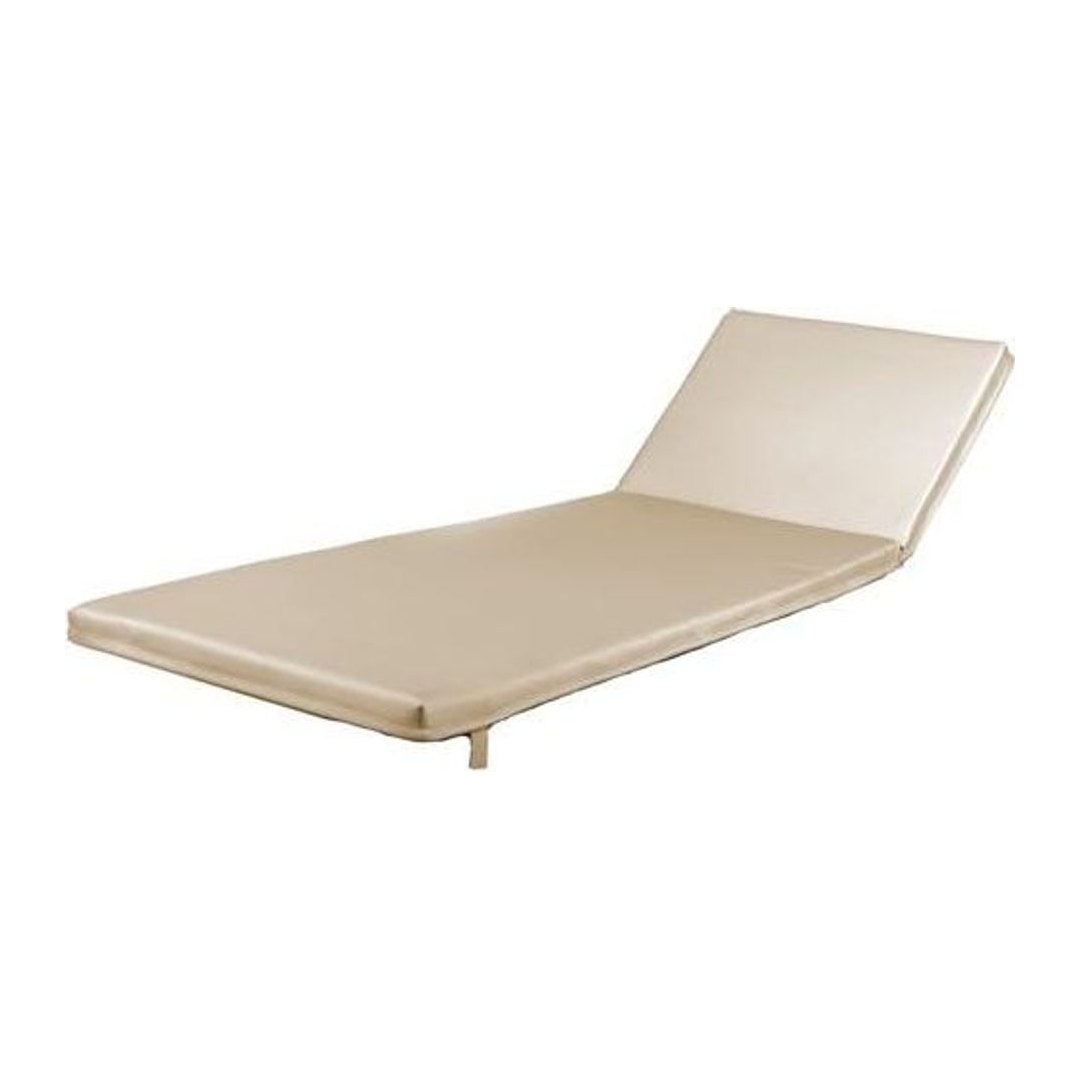 Cuscino lettino prendisole in ecopelle nautica 58x180 cm con imbottitura 5 cm, Made in Italy