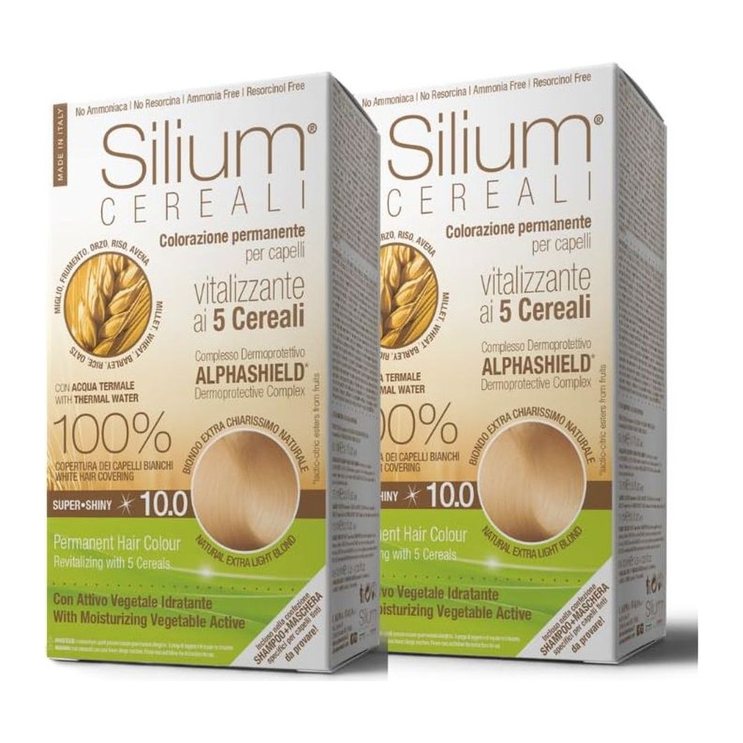 Silium Cosmetici - Colorazione Permanente per Capelli 10.0 Biondo Extra Chiar…