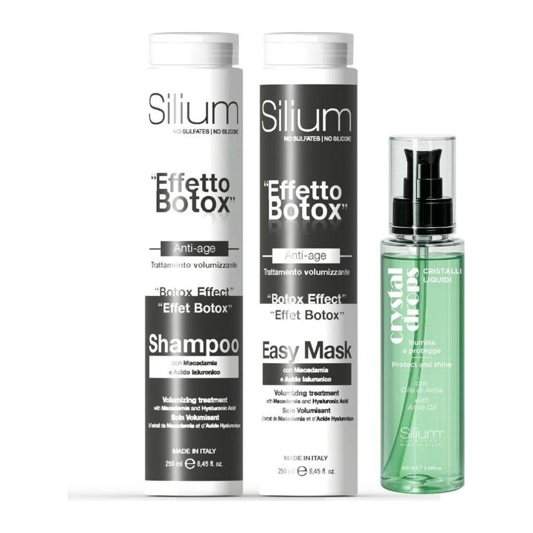 Set Effetto Filler Capelli Shampoo + Maschera Macadamia e Acido Ialuronico +…