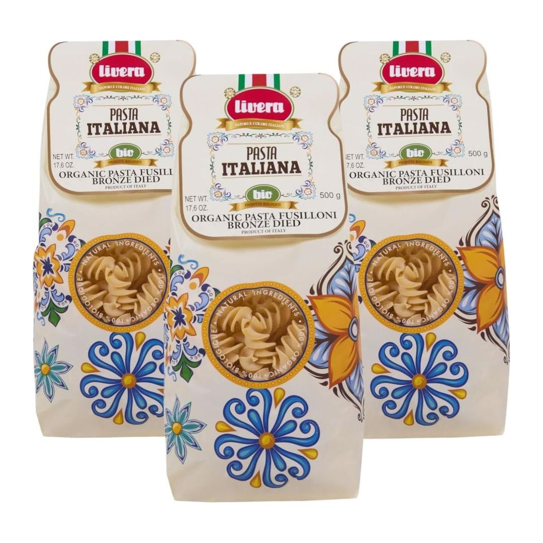 LIVERA- Fusilloni BIO pasta di semola di grano duro biologica