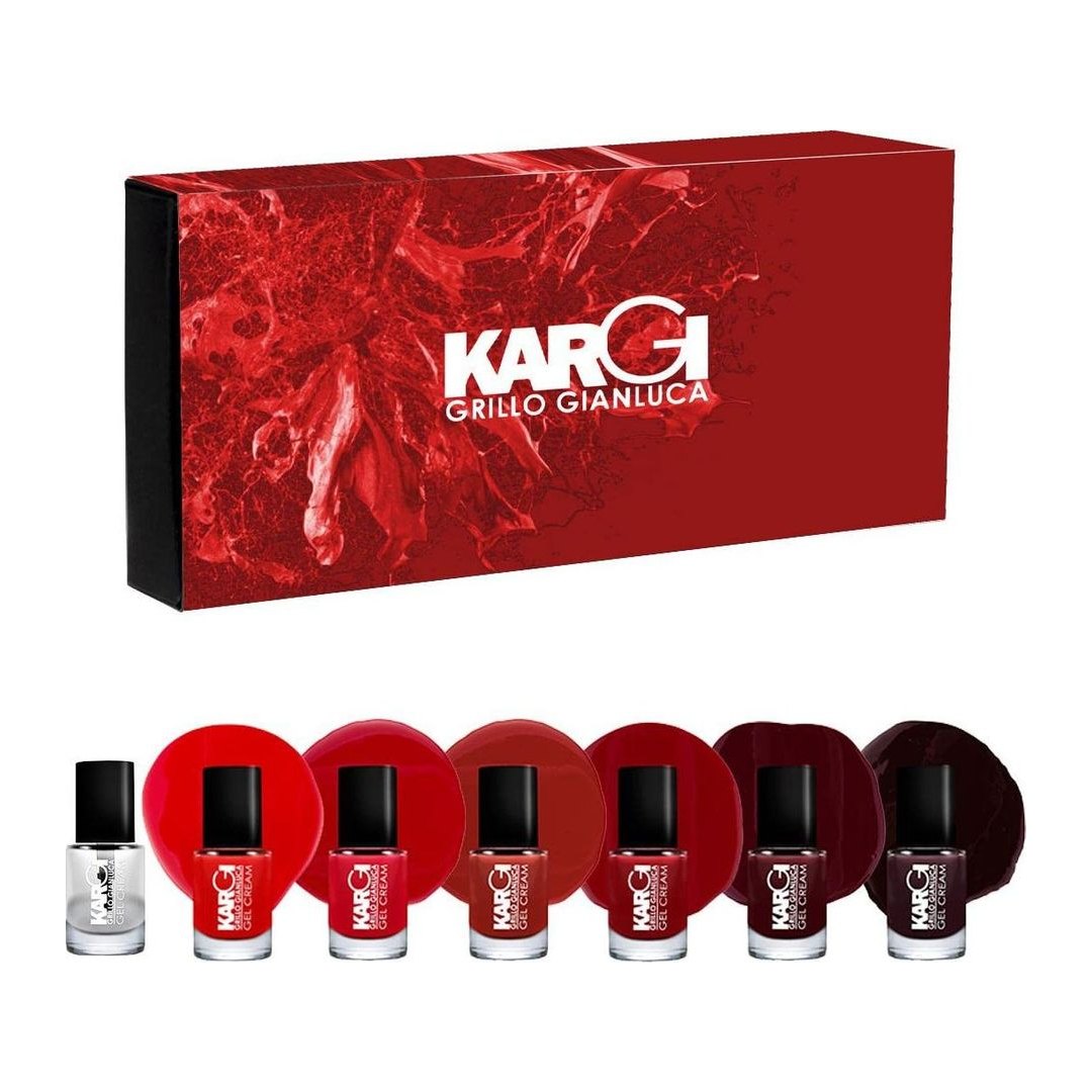 Kargi Smalto Classico Effetto Gel a lunga durata - Box 7 Smalti Sfumatura Ros…