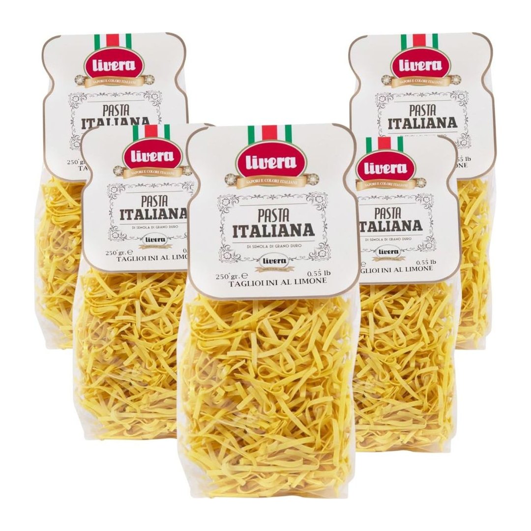 Tagliolini al limone LIVERA, pasta italiana fresca e artigianale in confezione da 3 kg